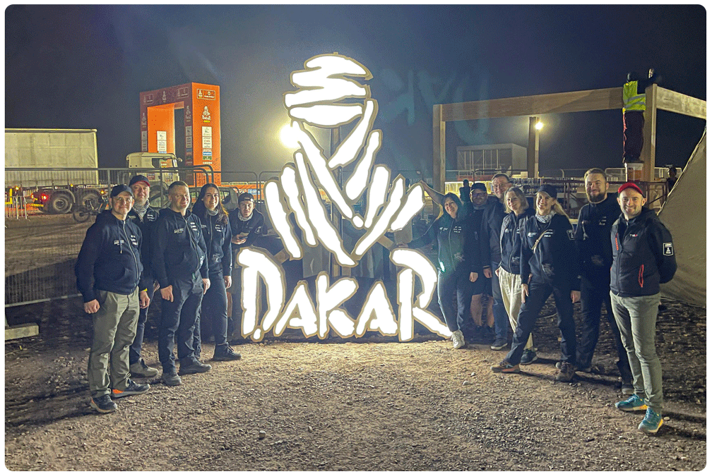People in Dakar rally